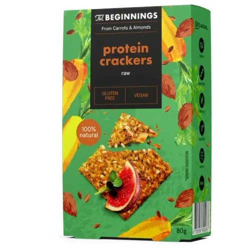 Krakersy Proteinowe The Beginnings, 80g na Arena.pl