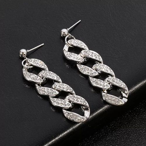 16 0112 Kolczyki Eleganckie przeplatane śliczne ogniwka na Arena.pl