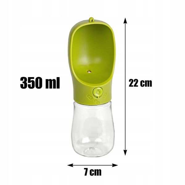 BUTELKA DLA PSA 350ml - KOLORY - Bidon na wodę dla psa poidło zdjęcie 3