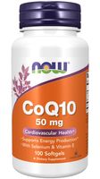 NOW FOODS CoQ10 50 mg - Koenzym Q10 50 mg z Witaminą E + Selen (100 kaps.)