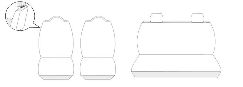 Seat Mii Pokrowce dopasowane na fotele zdjęcie 6