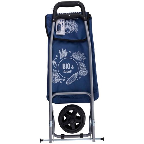 WÓZEK TORBA NA KÓLKACH NA ZAKUPY ZE STELAŻEM 25L NIEBIESKI na Arena.pl