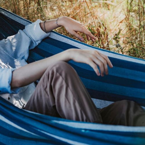 HAMAK Ogrodowy 2 Osobowy HUŚTAWKA XXL 200x150cm 2 Liny Pasy Haki Pokrowiec na Arena.pl