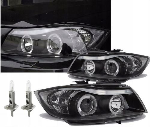 Lampy Reflektory BMW E90/E91 Od 2005 Do 2008 Ringi LED GRATIS ŻARÓWKI H1 na Arena.pl