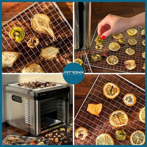 SUSZARKA SPOŻYWCZA DO GRZYBÓW OWOCÓW WARZYW ZIÓŁ TIMER LCD STALOWA 9 na Arena.pl