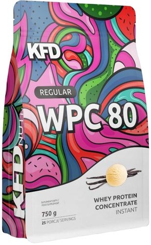 KFD REGULAR WPC 80 białko serwatkowe smak lody waniliowe 750 g na Arena.pl