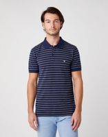 MĘSKIE POLO WRANGLER SS YD STRIPE POLO NAVY W7ALKD114 M