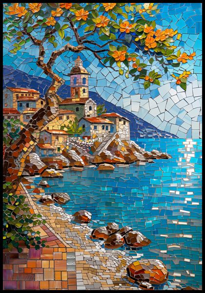 Plakat 68x98cm Mozaikowa Układanka zdjęcie 2