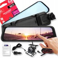 WIDEOREJESTRATOR KAMERA SAMOCHODOWA TYLNA FULL HD COFANIA KARTA 64 MENU PL