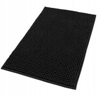 Dywanik łazienkowy 50x80 antypoślizgowy czarny wytrzymały miękki