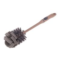 Szczotka myjka do czyszczenia mycia butelek Mokka szaro-beżowa 36 cm