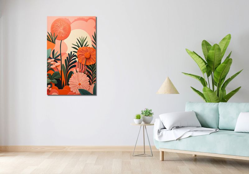 Obraz 60x100cm Koralowy Ogród zdjęcie 2
