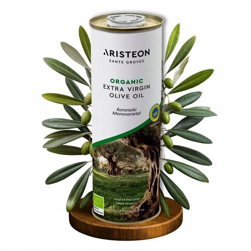 Oliwa z oliwek BIO EXTRA VIRIGIN Grecka ARISTEON 500 ml TŁOCZONA NA ZIMNO na Arena.pl