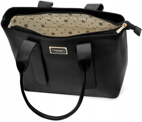 Monnari Duża Torba Do Biura Aktówka Łódka Sztywna Shopper Klasyczna A4 na Arena.pl