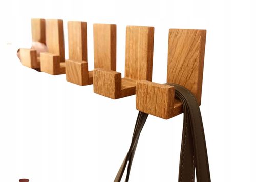 Drewniany Wieszak Samoprzylepny na Skarpety Prezenty Kominek Dębowy Haczyk na Arena.pl