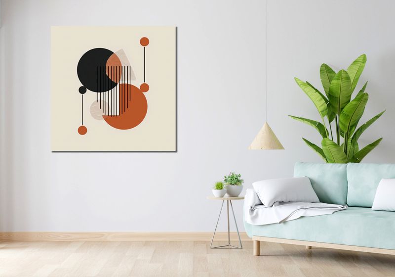 Obraz 100x100cm Dynamika i Kształt zdjęcie 2