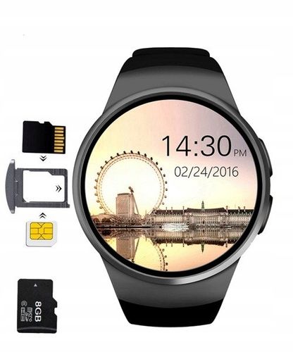 SMARTWATCH SMARTZEGAREK KW18 2019 ANDROID iOS SIM - Biały na Arena.pl