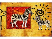 60X40CM ZEBRY AFRYKI OBRAZ