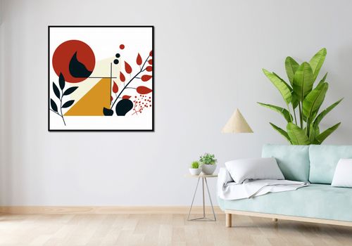 Plakat 100x100cm Ogień i Flora na Arena.pl