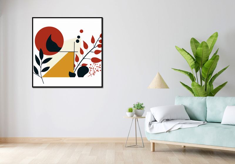 Plakat 100x100cm Ogień i Flora zdjęcie 4