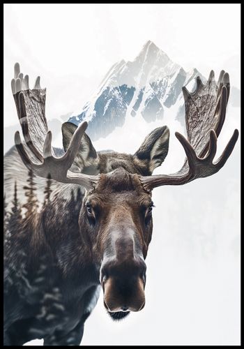 Plakat 68x98cm Łoś Duch Lasu na Arena.pl