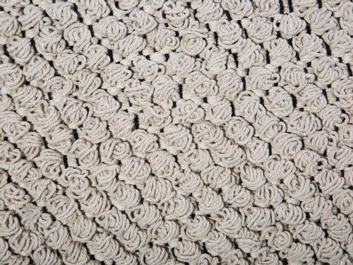 Puf ø 44 cm beżowy NOIDA na Arena.pl