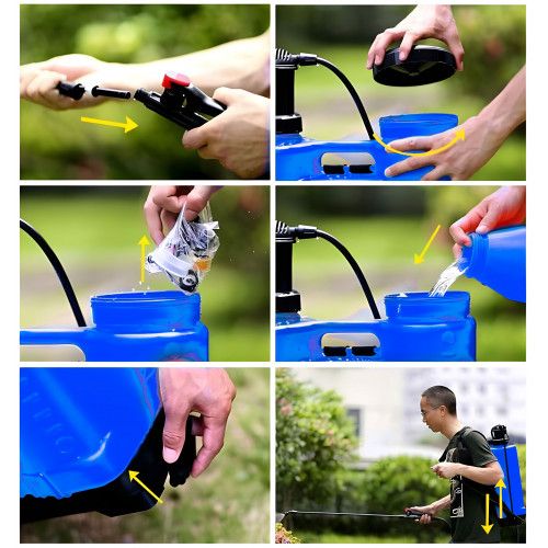 OPRYSKIWACZ PLECAKOWY MULTIGARDEN 16L CZTERY DYSZE REGULOWANE na Arena.pl