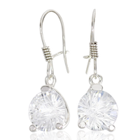 SREBRNE KOLCZYKI Z CYRKONIAMI NA BIGLU PRÓBA SREBRA 925