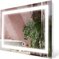 LUSTRO ŁAZIENKOWE LED 80x60 WŁĄCZNIK DOTYKOWY