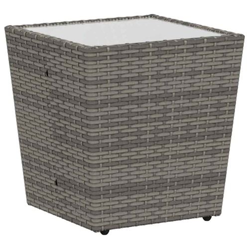 Zestaw Bistro Ogrodowego 3 pcs Szary Polirattan na Arena.pl