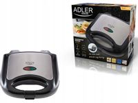 Adler Toster Opiekacz Do Kanapek Nieprzypala 750W