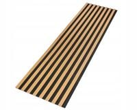 Lamele ścienne, akustyczne 54x260 cm na czarnym filcu Dąb i inne