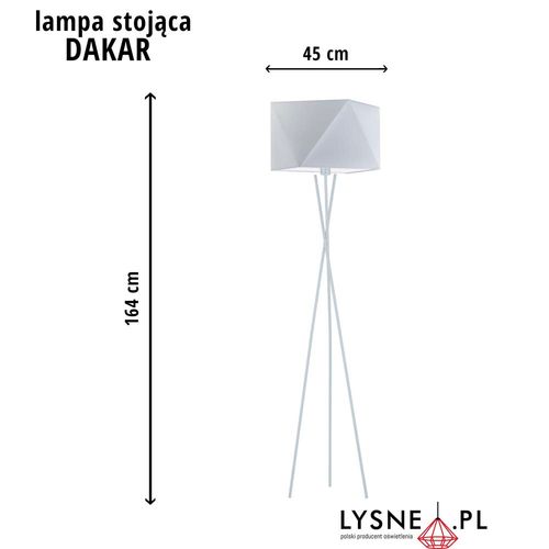 Lampa podłogowa DAKAR abażur diament na Arena.pl