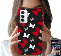 ETUI DO OPPO RENO12 5G - KOKARDKI CZERWONO BIAŁE MYSZKA, WZORY