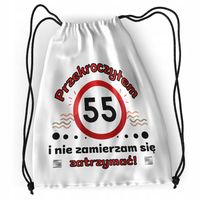 Plecak Urodziny 55 55Te Sportowy Szkolny Worek Z Nadrukiem Ze Zdjęciem