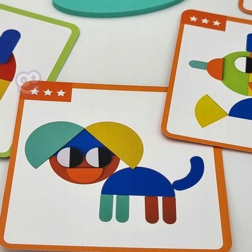 Drewniana Układanka Montessori 40 Wzorów 55 el. na Arena.pl