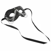 sportsheets sincerely chained lace mask - maska z koronką i łańcuszkami