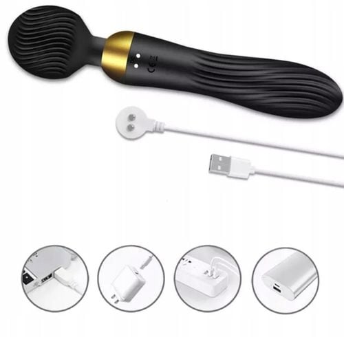 Wibrator Damski Ekskluzywny Masażer Łechtaczki 2w1 Sex Dildo Dwustronny na Arena.pl