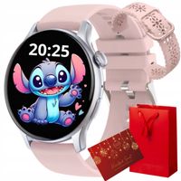 2 x SMARTWATCH DLA DZIEWCZYNKI ZEGAREK ELEKTRONICZNY AMOLED FUNKCJE NA PREZ