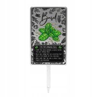 TABLICZKA ETYKIETA ZNACZNIK ZIÓŁ ROŚLIN PRZYPRAW