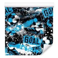 Tapeta dla chłopca piłka nożna napisy abstrakcja