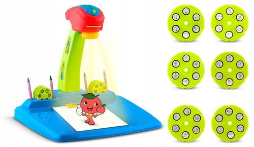 PROJEKTOR DO NAUKI RYSOWANIA RZUTNIK RICOKIDS + 36 SLAJDÓW i 12 KREDEK na Arena.pl