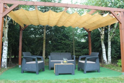 ROLETA RZYMSKA PRZECIWSŁONECZNA MARKIZA ZWIJANA NA WYMIAR Z TKANINY HDPE na Arena.pl