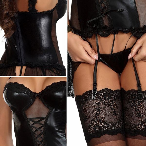 Zmysłowy komplet bielizny, gorset + stringi. zdjęcie 8