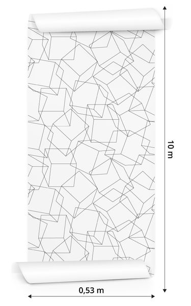 Tapeta GEOMETRYCZNA - Minimalizm Efekt 3D zdjęcie 3