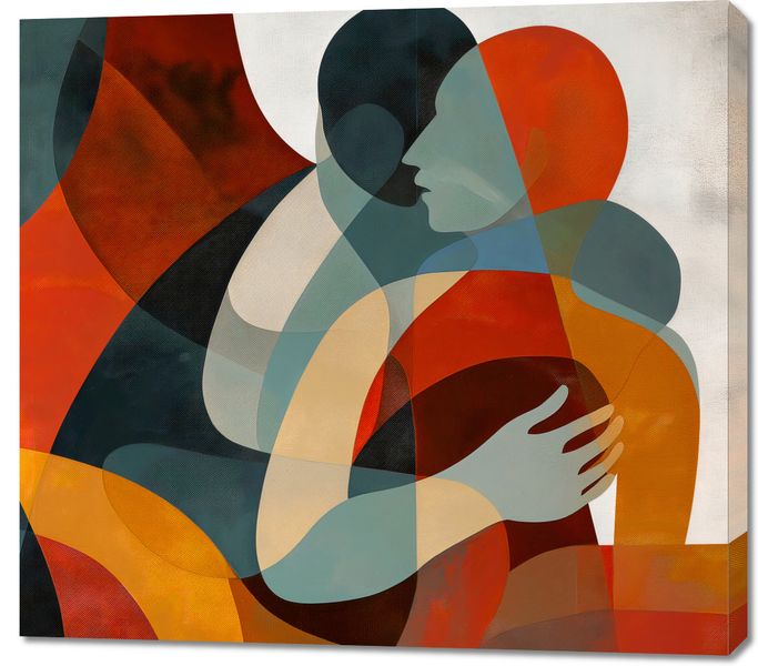 Obraz 100x90cm Objęcia zdjęcie 1