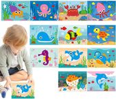 Zabawki Z Naklejkami Puzzle 3D 12szt Żywych Naklejek Ocean