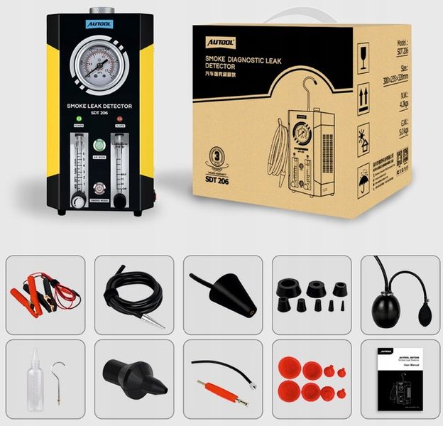 GENERATOR DYMU AUTOOL SDT 206 TESTER SZCZELNOŚCI zdjęcie 2