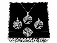 KOMPLET DRZEWO ŻYCIA DRZEWKO SZCZĘŚCIA srebro 925