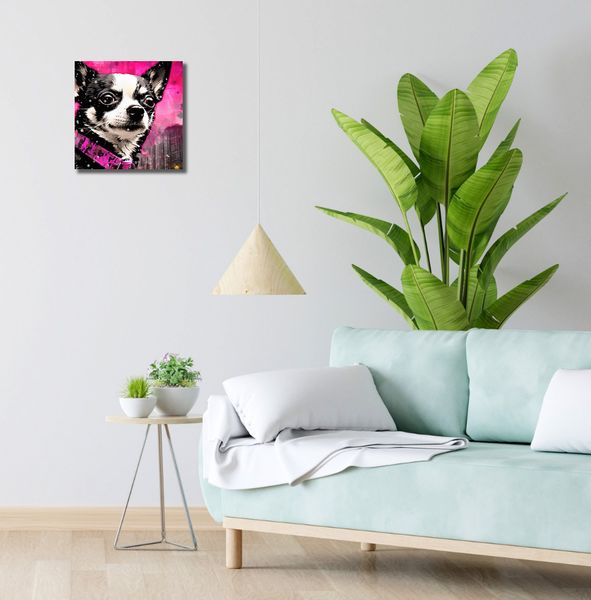 Obraz 30x30cm Mały Psiak o Dużej Duszy zdjęcie 2